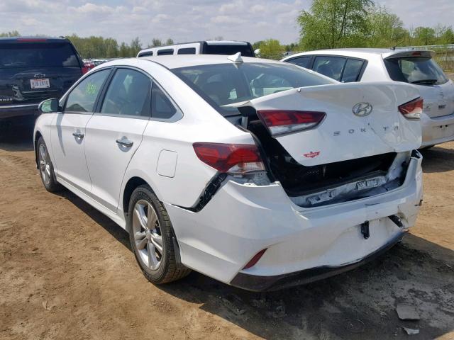 5NPE34AF5JH660854 - 2018 HYUNDAI SONATA SPO WHITE photo 3