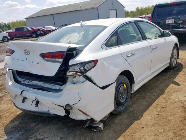 5NPE34AF5JH660854 - 2018 HYUNDAI SONATA SPO WHITE photo 4