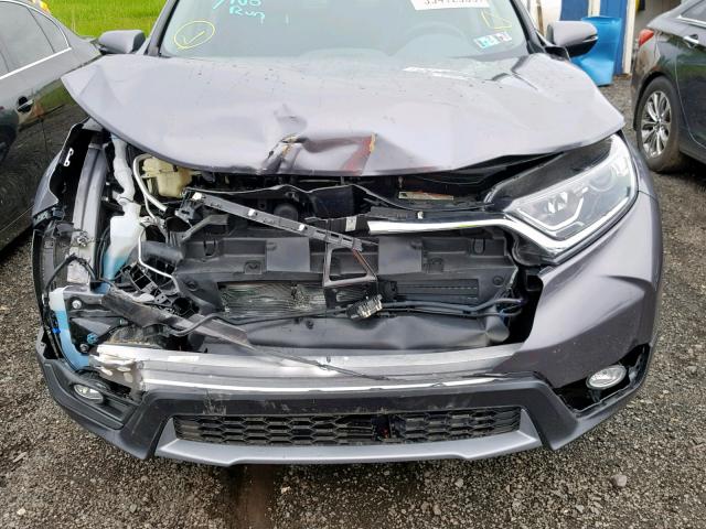 7FARW2H82JE076578 - 2018 HONDA CR-V EXL GRAY photo 9