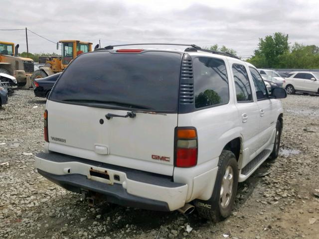 1GKEK63U24J219676 - 2004 GMC YUKON DENA WHITE photo 4