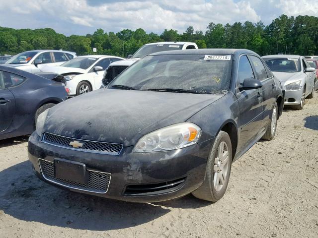 2G1WB5E35E1130574 - 2014 CHEVROLET IMPALA LIM BLACK photo 2