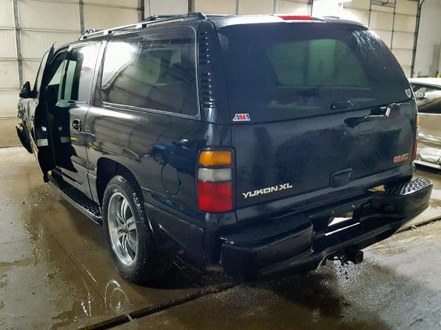 1GKFK66U96J176456 - 2006 GMC YUKON XL D BLACK photo 3