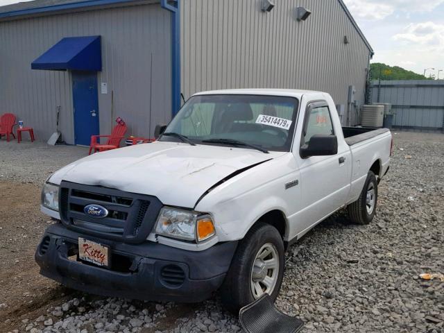 1FTYR10D69PA65358 - 2009 FORD RANGER WHITE photo 2