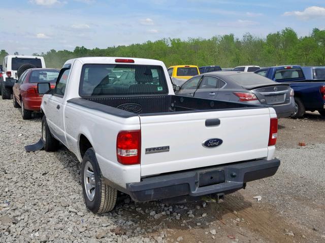 1FTYR10D69PA65358 - 2009 FORD RANGER WHITE photo 3