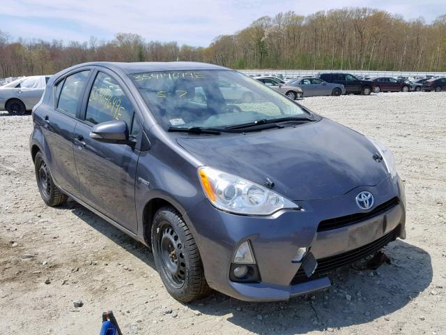 JTDKDTB36D1047801 - 2013 TOYOTA PRIUS C GRAY photo 1