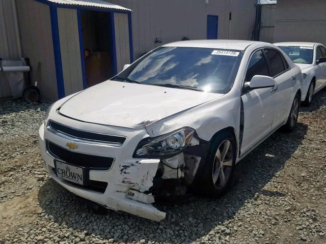 1G1ZC5E03CF348213 - 2012 CHEVROLET MALIBU 1LT WHITE photo 2