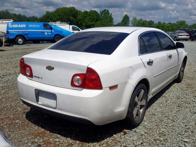 1G1ZC5E03CF348213 - 2012 CHEVROLET MALIBU 1LT WHITE photo 4