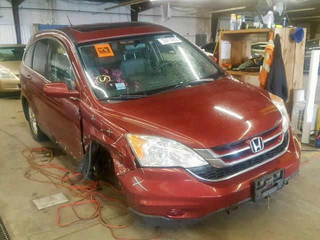 JHLRE4H77BC018064 - 2011 HONDA CR-V EXL MAROON photo 1