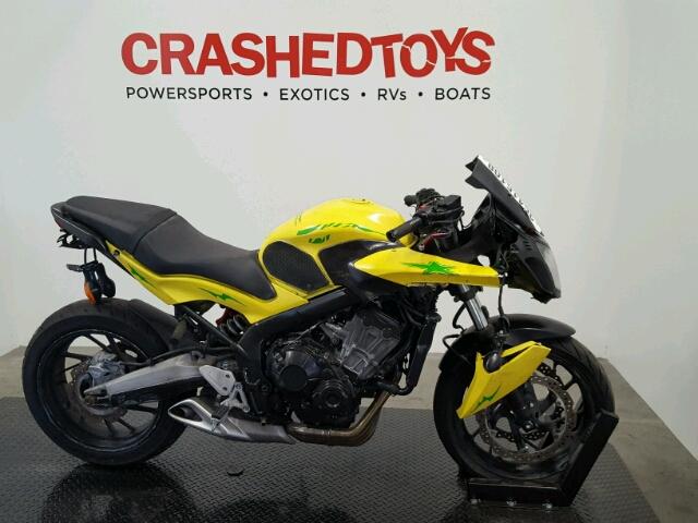 MLHRC7409E5000569 - 2014 HONDA CBR650 F YELLOW photo 1