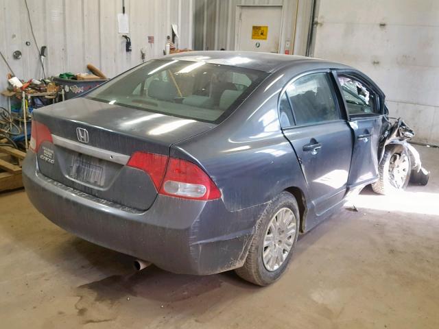 2HGFA1F30AH509695 - 2010 HONDA CIVIC VP SILVER photo 4