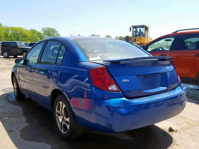 1G8AL52F35Z167041 - 2005 SATURN ION LEVEL BLUE photo 3