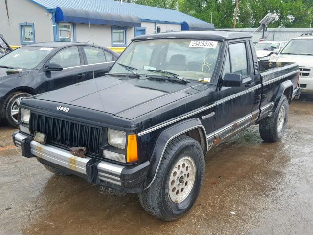 1JTMW6454JT111979 - 1988 JEEP COMANCHE E BLACK photo 2