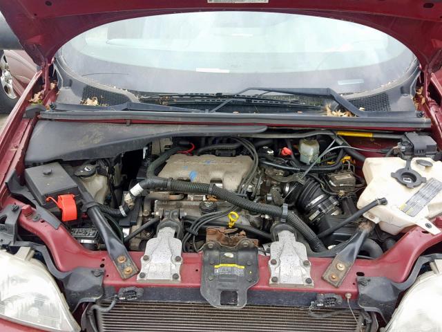 1GNDX13E04D267641 - 2004 CHEVROLET VENTURE LU MAROON photo 7