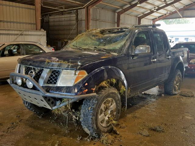 1N6AD07W07C422438 - 2007 NISSAN FRONTIER C BLUE photo 2