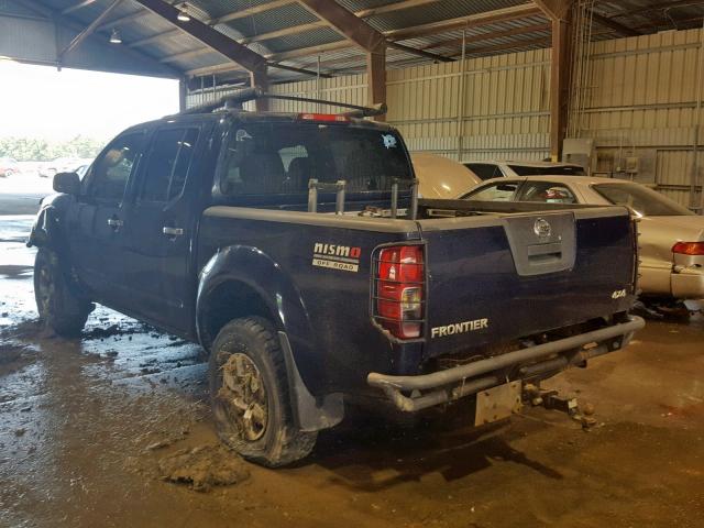 1N6AD07W07C422438 - 2007 NISSAN FRONTIER C BLUE photo 3