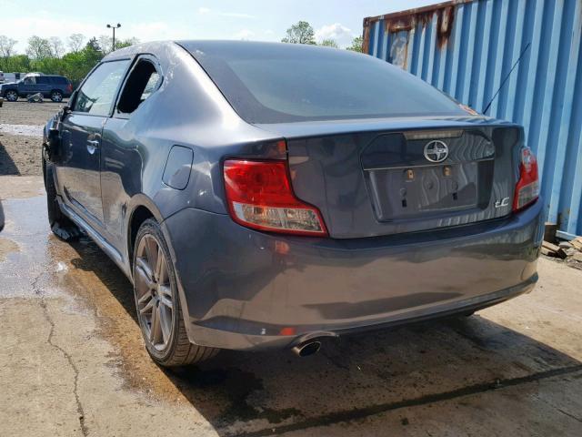 JTKJF5C77D3054899 - 2013 TOYOTA SCION TC ნაცრისფერი ფოტო 3
