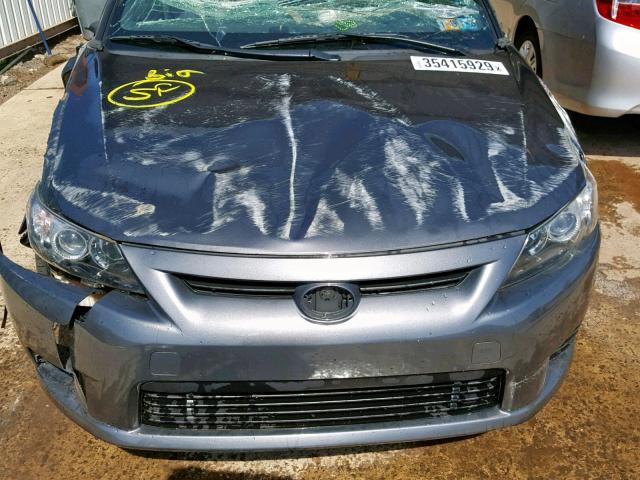 JTKJF5C77D3054899 - 2013 TOYOTA SCION TC ნაცრისფერი ფოტო 7