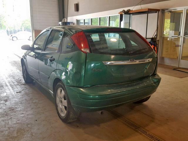 3FAFP37342R126586 - 2002 FORD FOCUS ZX5 GREEN photo 3