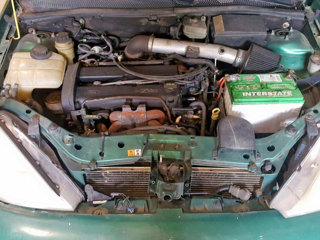 3FAFP37342R126586 - 2002 FORD FOCUS ZX5 GREEN photo 7