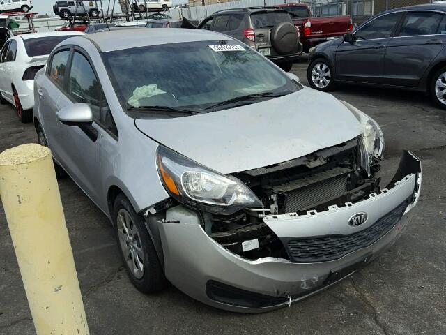 KNADM4A34D6254039 - 2013 KIA RIO LX SILVER photo 1