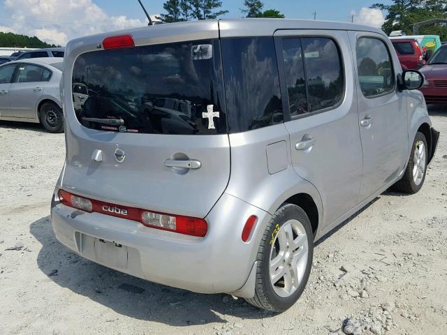 JN8AZ2KR6AT167078 - 2010 NISSAN CUBE BASE SILVER photo 4