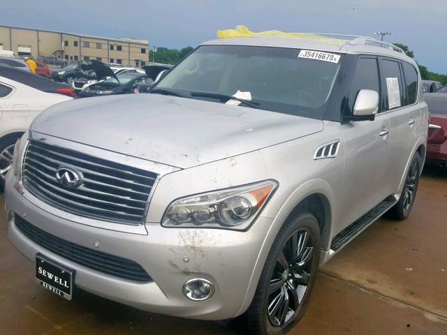 JN8AZ2NE3D9060046 - 2013 INFINITI QX56 SILVER photo 2