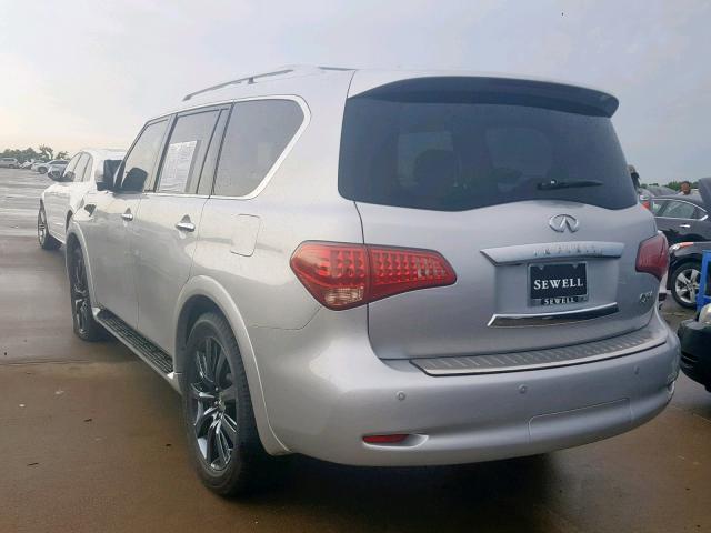 JN8AZ2NE3D9060046 - 2013 INFINITI QX56 SILVER photo 3