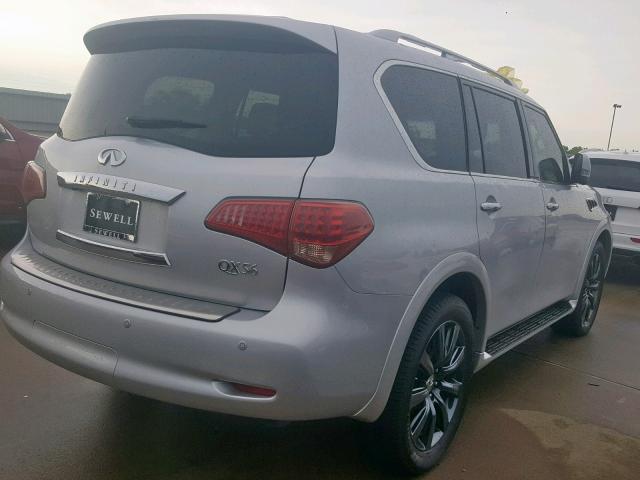 JN8AZ2NE3D9060046 - 2013 INFINITI QX56 SILVER photo 4