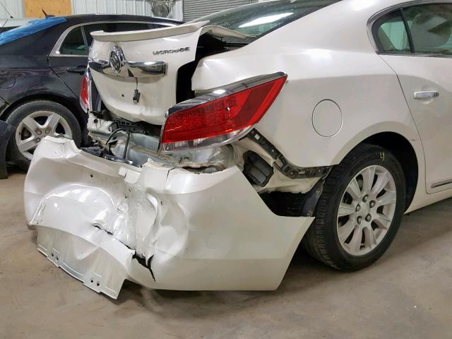 1G4GC5ER1DF254017 - 2013 BUICK LACROSSE WHITE photo 9