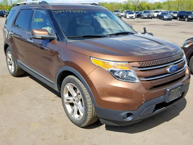 1FMHK8F82BGA89875 - 2011 FORD EXPLORER L BROWN photo 1