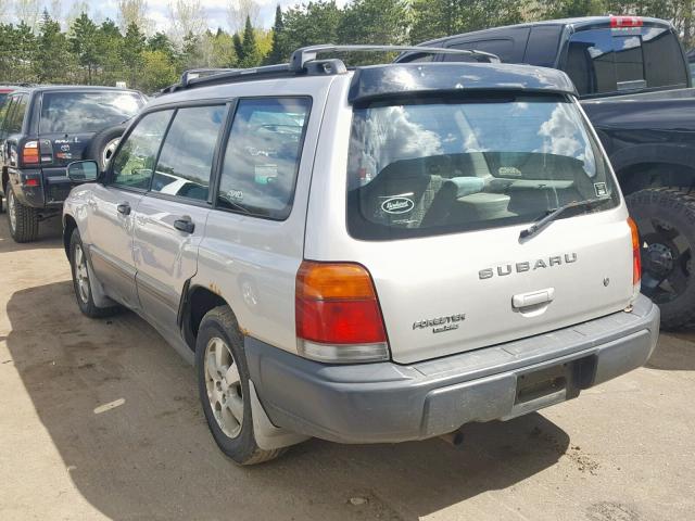 JF1SF6357YH718309 - 2000 SUBARU FORESTER L SILVER photo 3