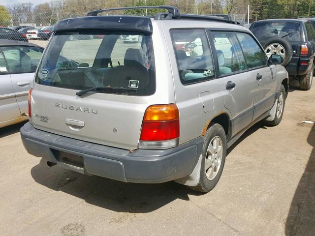 JF1SF6357YH718309 - 2000 SUBARU FORESTER L SILVER photo 4