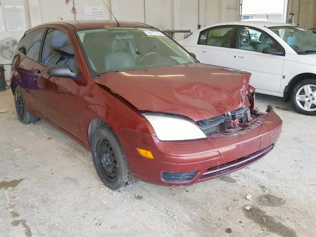 1FAFP31N86W257811 - 2006 FORD FOCUS ZX3 BURGUNDY photo 1