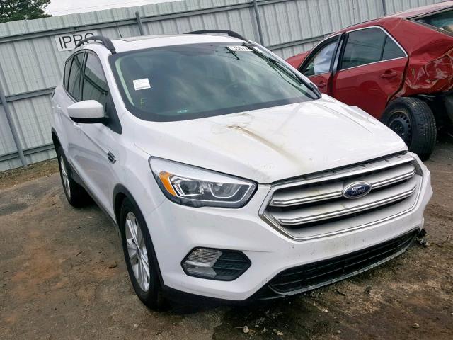 1FMCU0HD4JUB96491 - 2018 FORD ESCAPE SEL WHITE photo 1