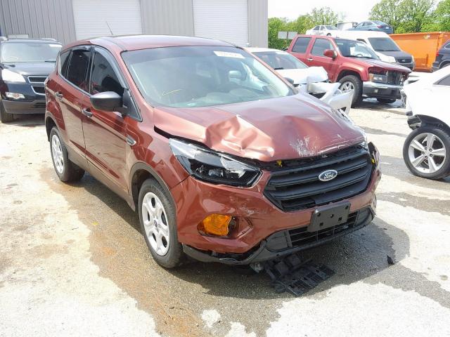 1FMCU0F77JUA42001 - 2018 FORD ESCAPE S BROWN photo 1