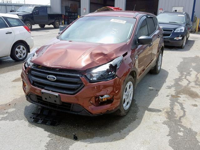 1FMCU0F77JUA42001 - 2018 FORD ESCAPE S BROWN photo 2