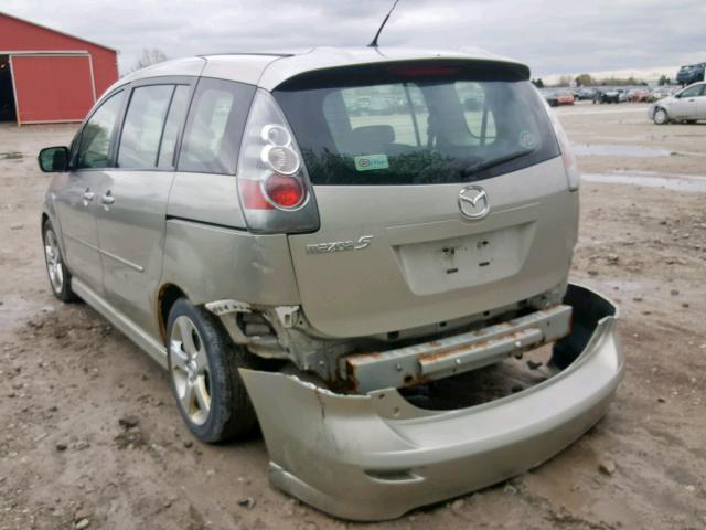 JM1CR293570135125 - 2007 MAZDA 5 SILVER photo 3