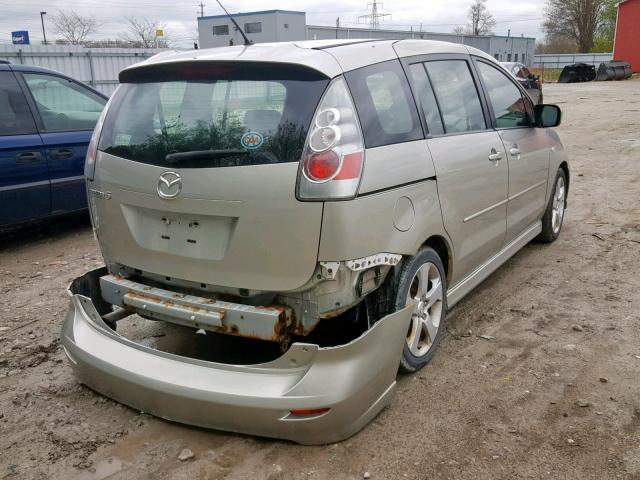 JM1CR293570135125 - 2007 MAZDA 5 SILVER photo 4