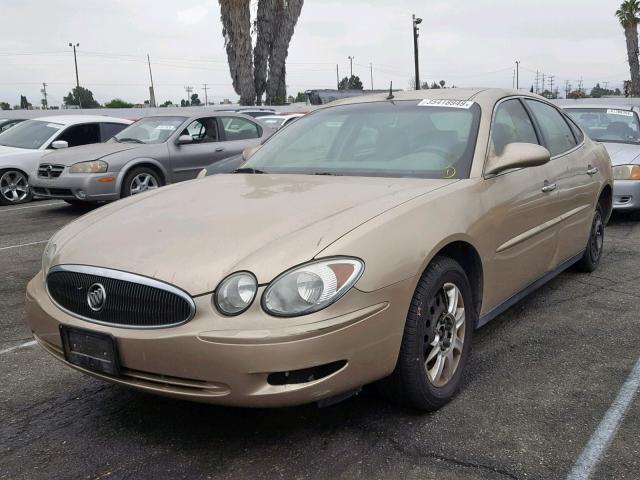 2G4WC532751252542 - 2005 BUICK LACROSSE C GOLD photo 2