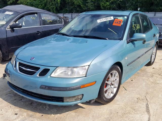 YS3FD49Y841024943 - 2004 SAAB 9-3 ARC GREEN photo 2