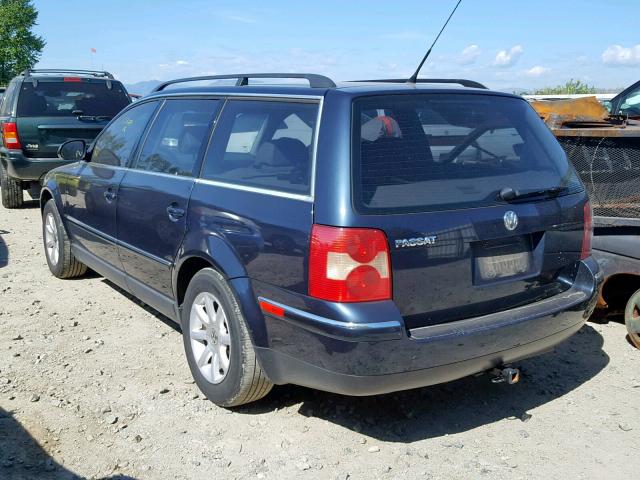 WVWVD63B54E233388 - 2004 VOLKSWAGEN PASSAT GLS BLUE photo 3