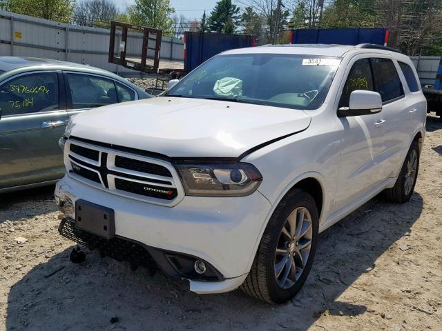 1C4RDJDG7HC891164 - 2017 DODGE DURANGO GT WHITE photo 2