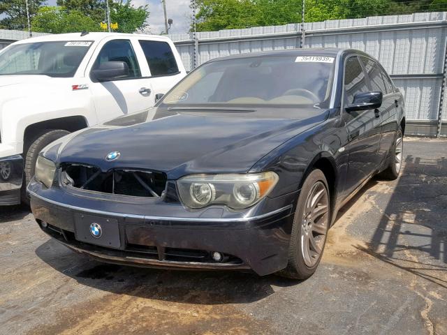 WBAGN63463DR15043 - 2003 BMW 745 LI BLACK photo 2