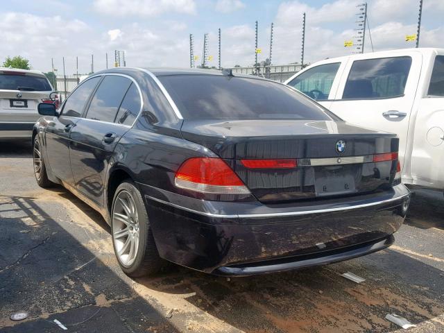 WBAGN63463DR15043 - 2003 BMW 745 LI BLACK photo 3