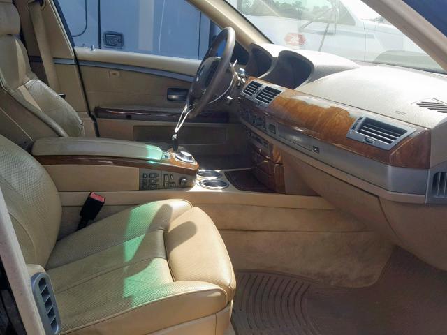 WBAGN63463DR15043 - 2003 BMW 745 LI BLACK photo 5