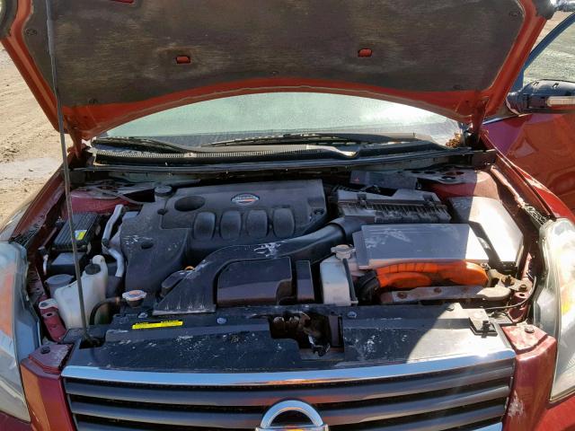 1N4CL21E18C240703 - 2008 NISSAN ALTIMA HYB RED photo 7