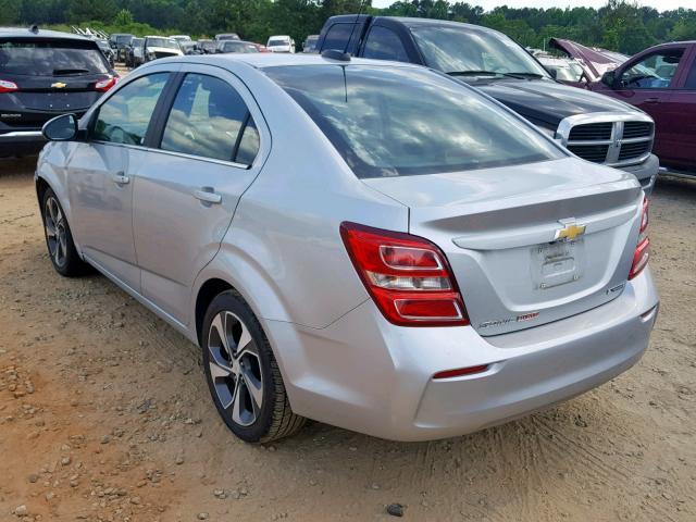 1G1JF5SB7J4104597 - 2018 CHEVROLET SONIC PREM SILVER photo 3