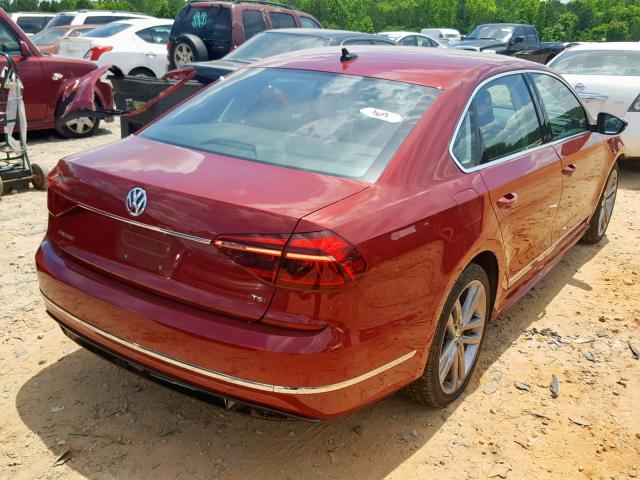 1VWDT7A38HC053160 - 2017 VOLKSWAGEN PASSAT R-L RED photo 4