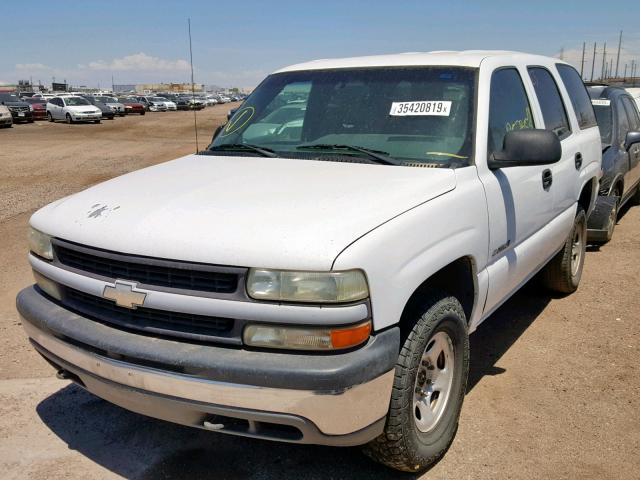 1GNEK13V5YJ158845 - 2000 CHEVROLET TAHOE K150 WHITE photo 2