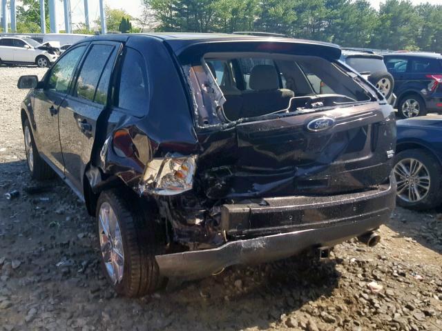 2FMDK4JC5EBA13873 - 2014 FORD EDGE SEL PURPLE photo 3